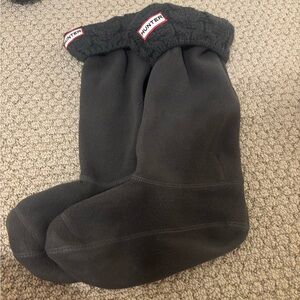 Hunter Charcoal Fleece Boot Socks